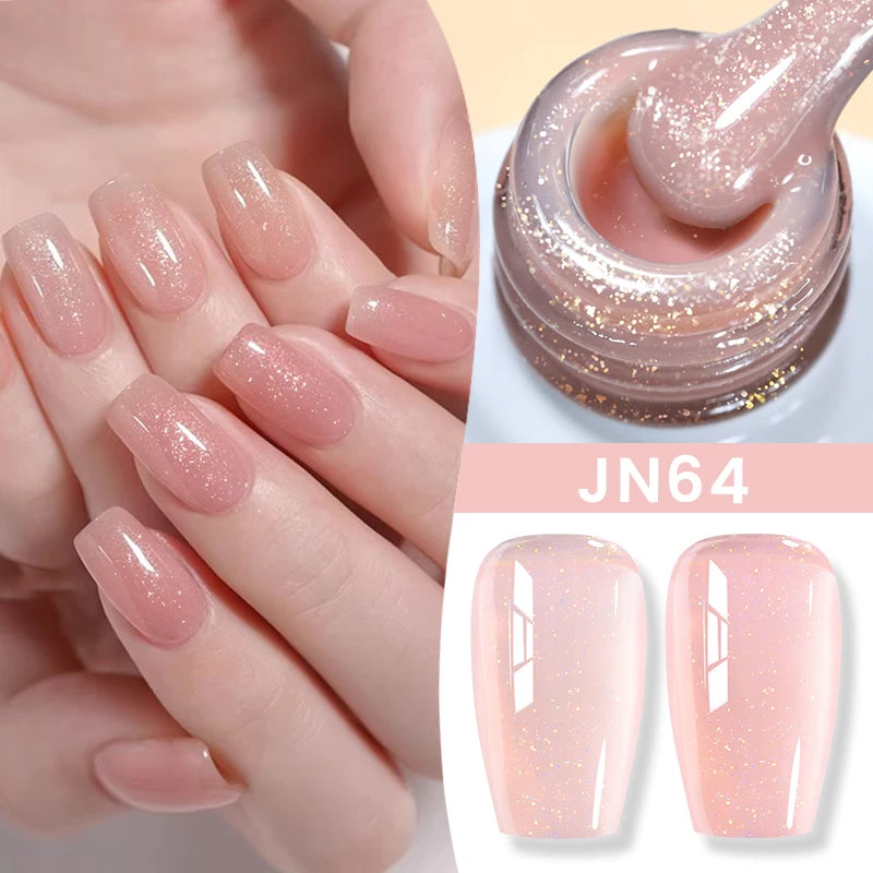 BORN PRETTY 10ml Blood Red Jelly Transparent Gel Nail Polish Wine Red Winter Color Semi Permanent Soak Off UV LED Varnish