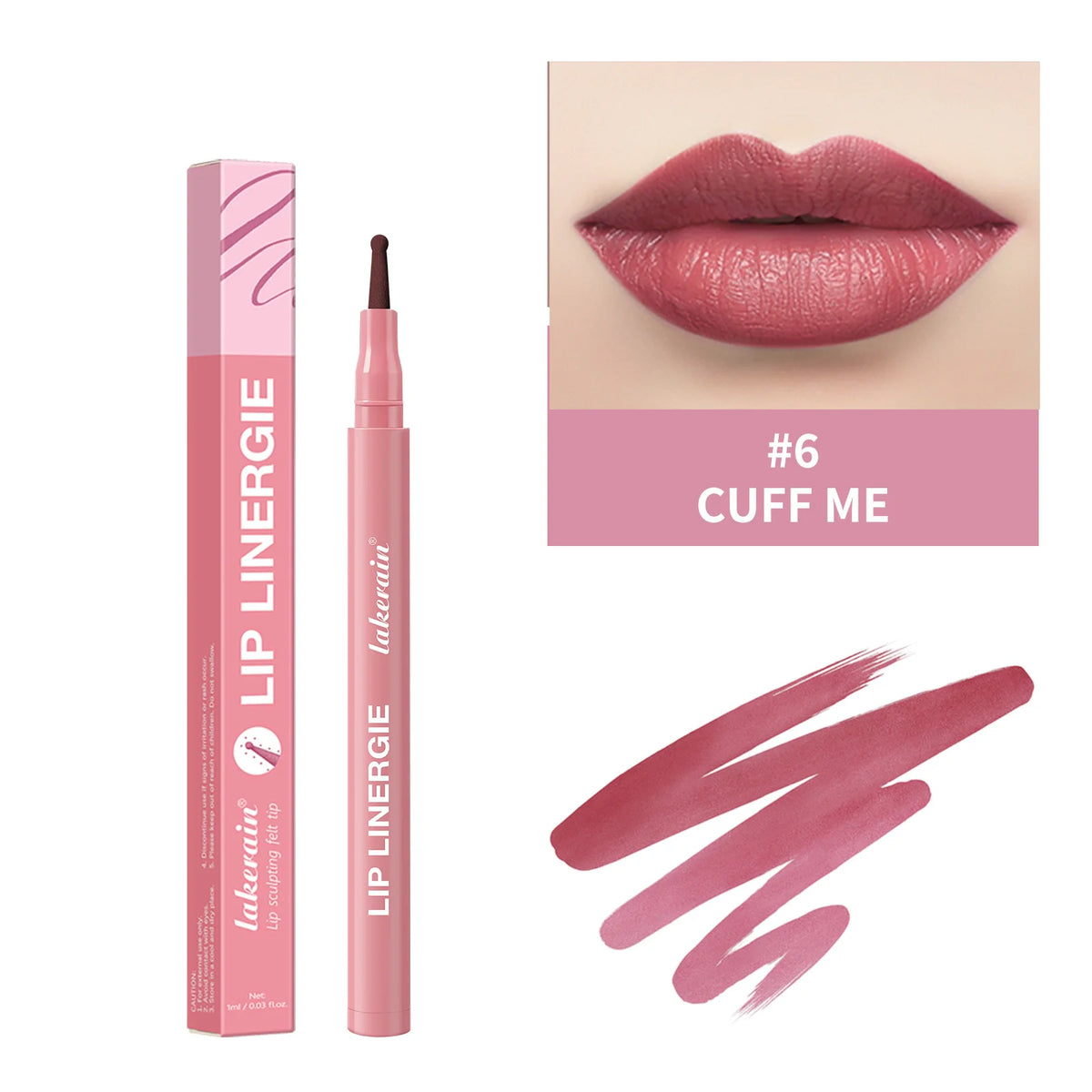 Lip Lingerie Long Lasting Waterproof Lip Liner Stain 8 Colors Transfer Proof Smudge Resistant Color No Bleed Formula  Cosmetics
