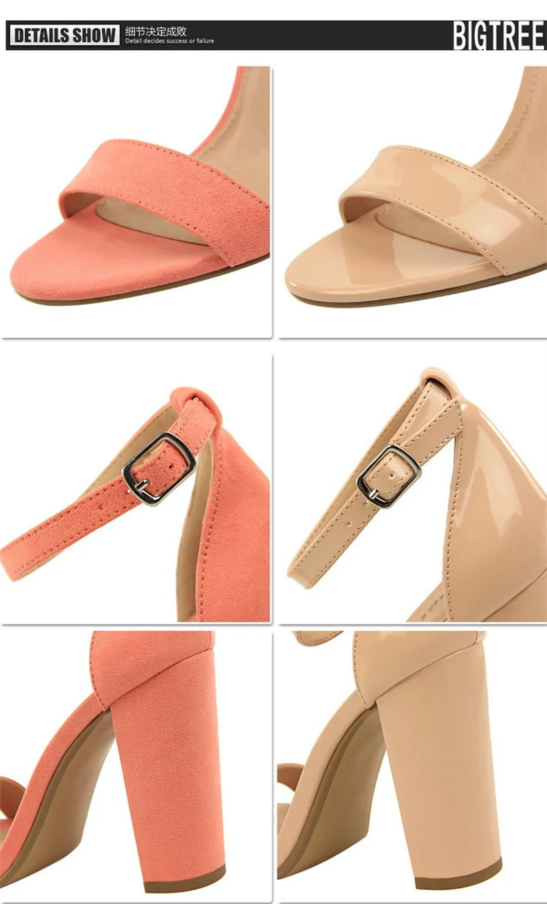 Summer Women’s Gladiator Block Heel Sandals