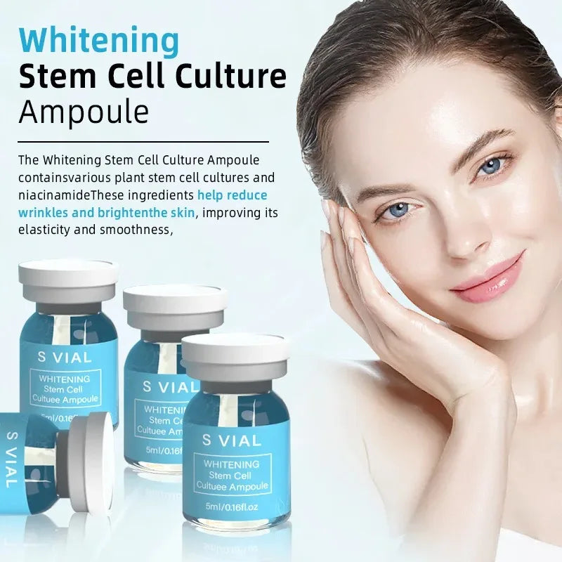 Salmon DNA Gold Peptide Ampoule Serum Kit - 10 Vials x 5ml - Brightening Whitening Moisturizing Face Skin Care Booster