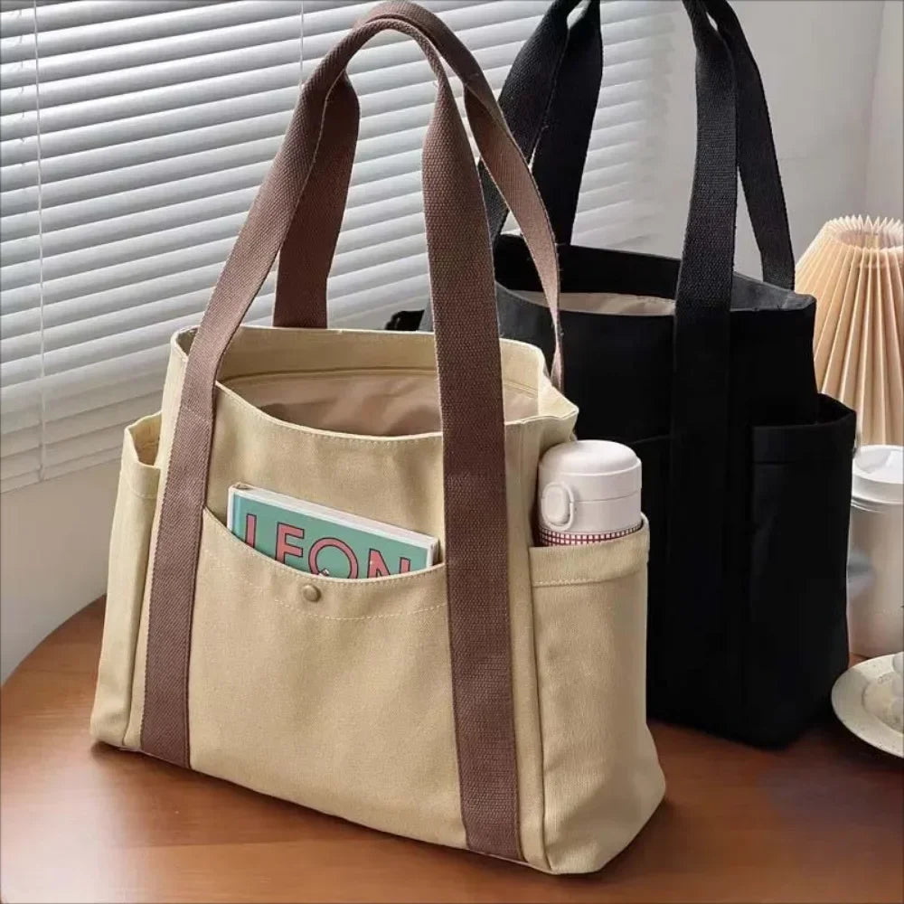 =Women’s Casual Canvas Commuter Tote Bag
