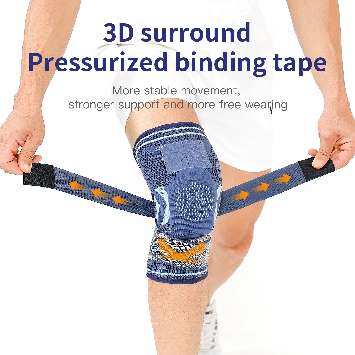 1PC Knee Brace Compression Knit Knee Pad For Sports Quickly Absorb Perspiration Keep Knees Warm Knee Boosters Breathable Support