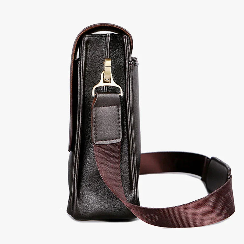 =Trendy Men’s Inclined Shoulder Business Bag