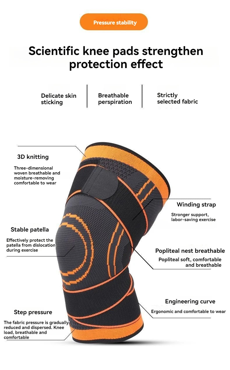 1pc Breathable Compression Knee Brace For Sports, AndJoint Support - High Elastic Knee Pad Protector For Fitness,Weightlifting
