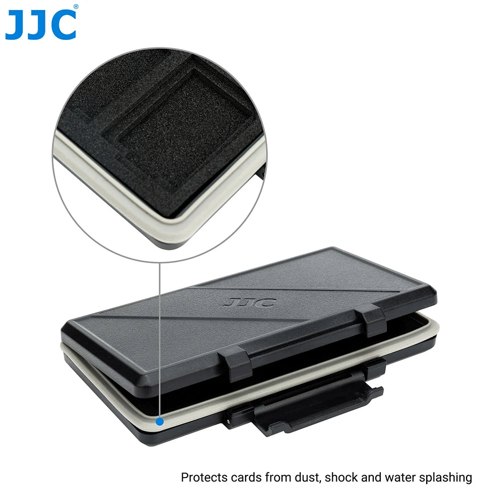 JJC CFexpress Type A Case Waterproof SD Memory Card Case Holder Box for Sony A1 A7RV A7IV A7SIII A9III FX3 FX6 FX30 Card Holder