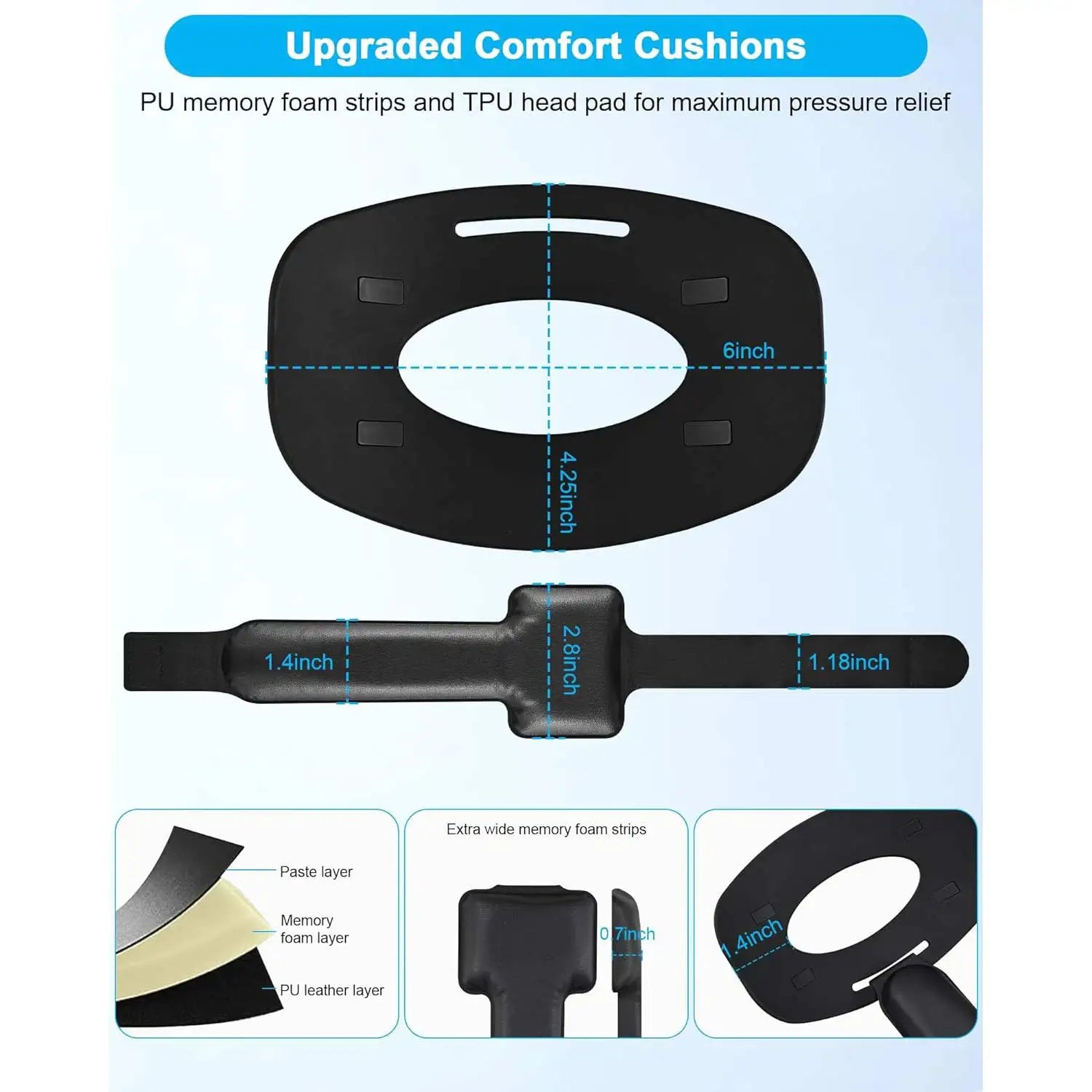 Adjustable Head Strap for Meta/Oculus Quest 2