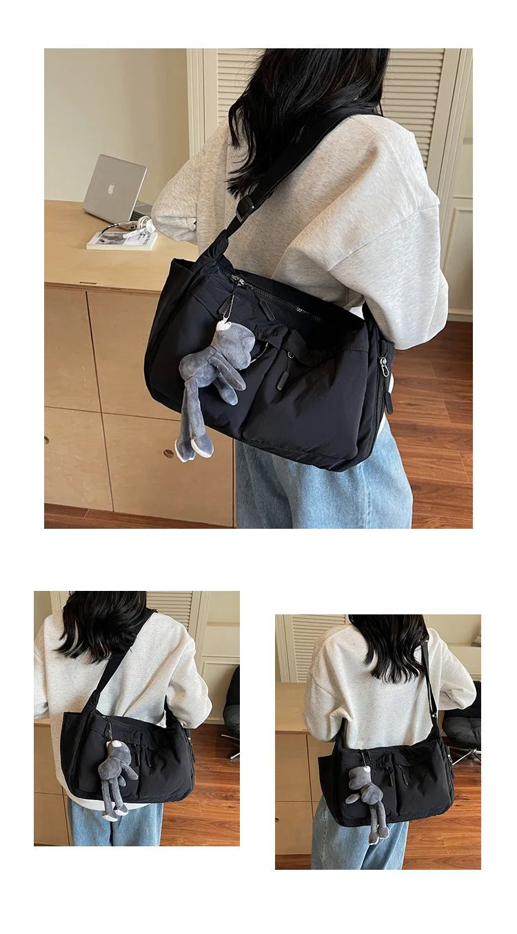 Spring and summer canvas bag women's new hot selling women's bag Youjia high-end sense one-shoulder crossbody bag light luxury n
