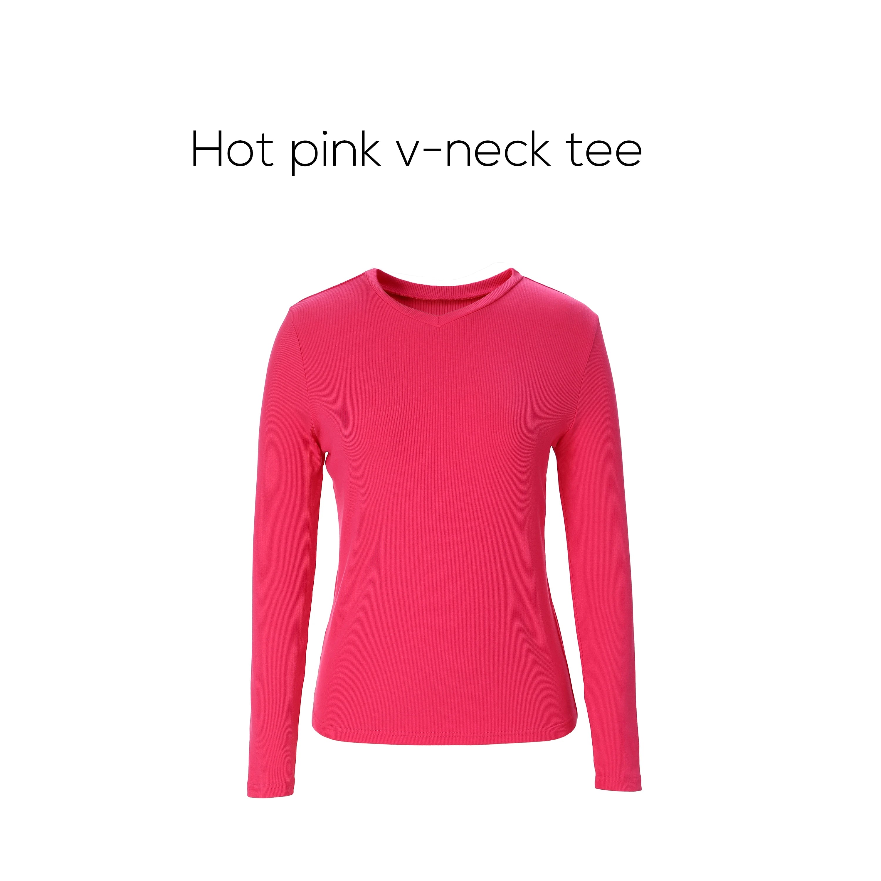 AP SS25 Women Ribbed Shirt V-neck Long Sleeve Top High Quality Satin Skirt Five Color
