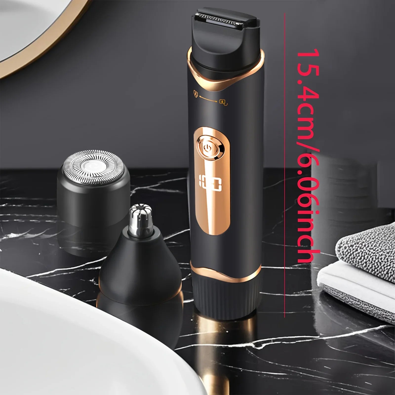 Body Trimmer, 3-in-1 Electric Shaver, Groin Trimmer, Multi-Purpose Trimmer Suitable for Pubic Hair,