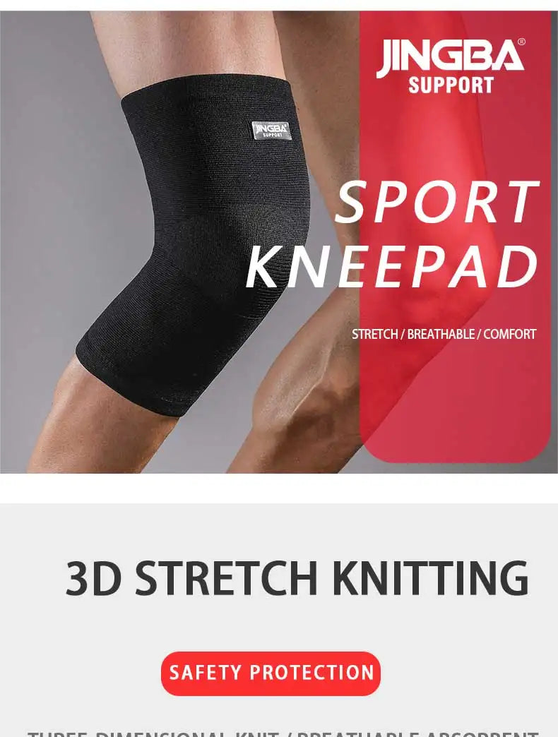 JINGBA SUPPORT Sports Basketball Knee Pads Support Elastic Nylon Knee Brace Volleyball Knee Protector Rodillera Deportiva
