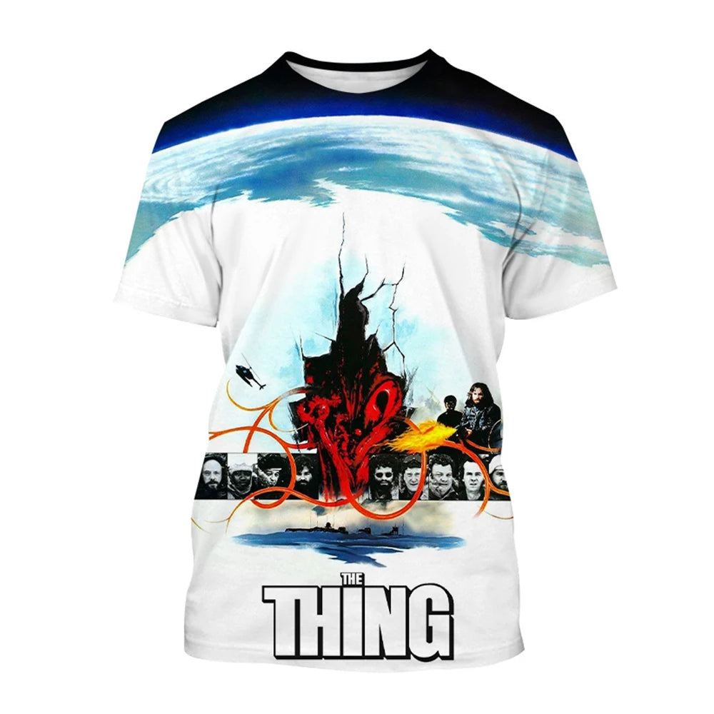Summer hot selling trend breathable short sleeved T-shirt fun 3D printed printed street wear comfortable short sleeved top