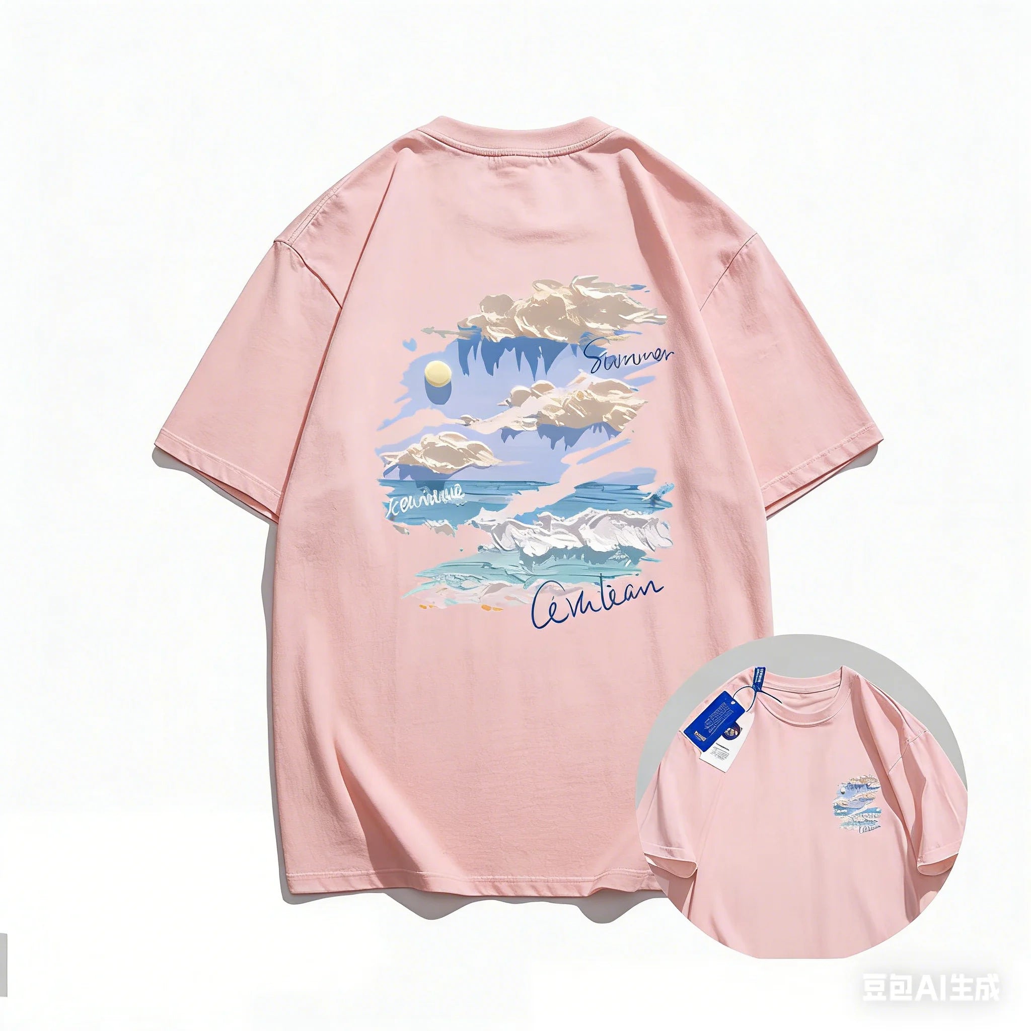 2026 Summer Trend - Oil Painting Graffiti Short-Sleeved T-Shirt - Men's and Women's High-Quality Casual Pure Cotton Half-Sleeve