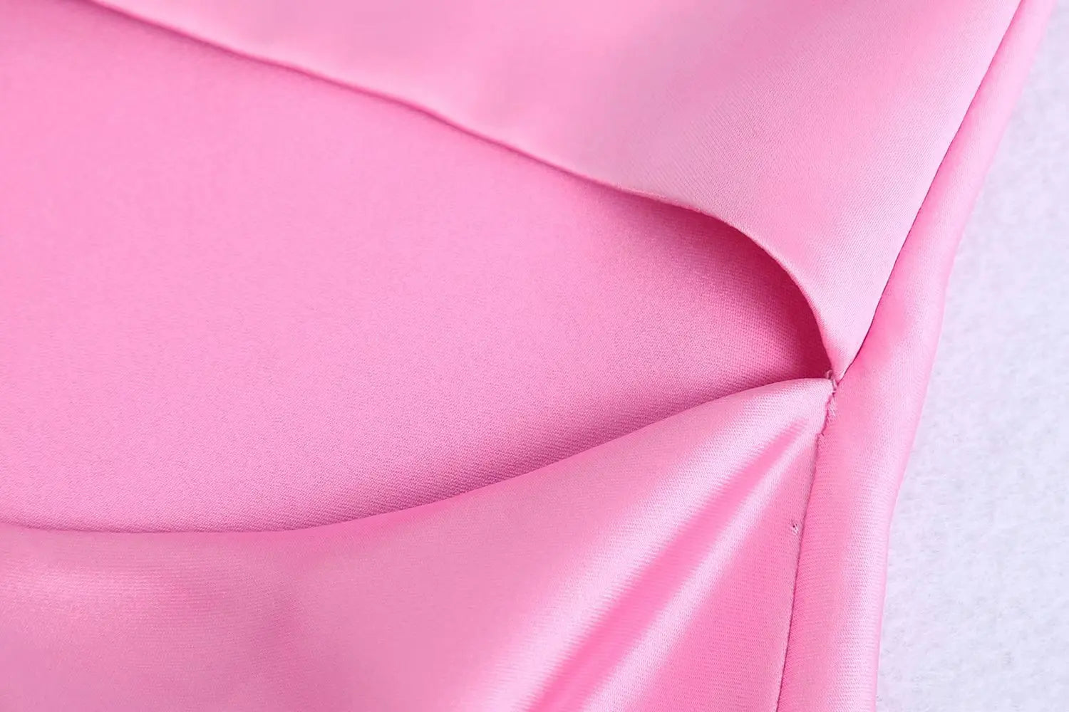 Suninheart Mid-calf Satin Dress Elegant Pink Sexy Sleeveless Cut Out Party Dresses Casual Holiday Birthday Women Clothing