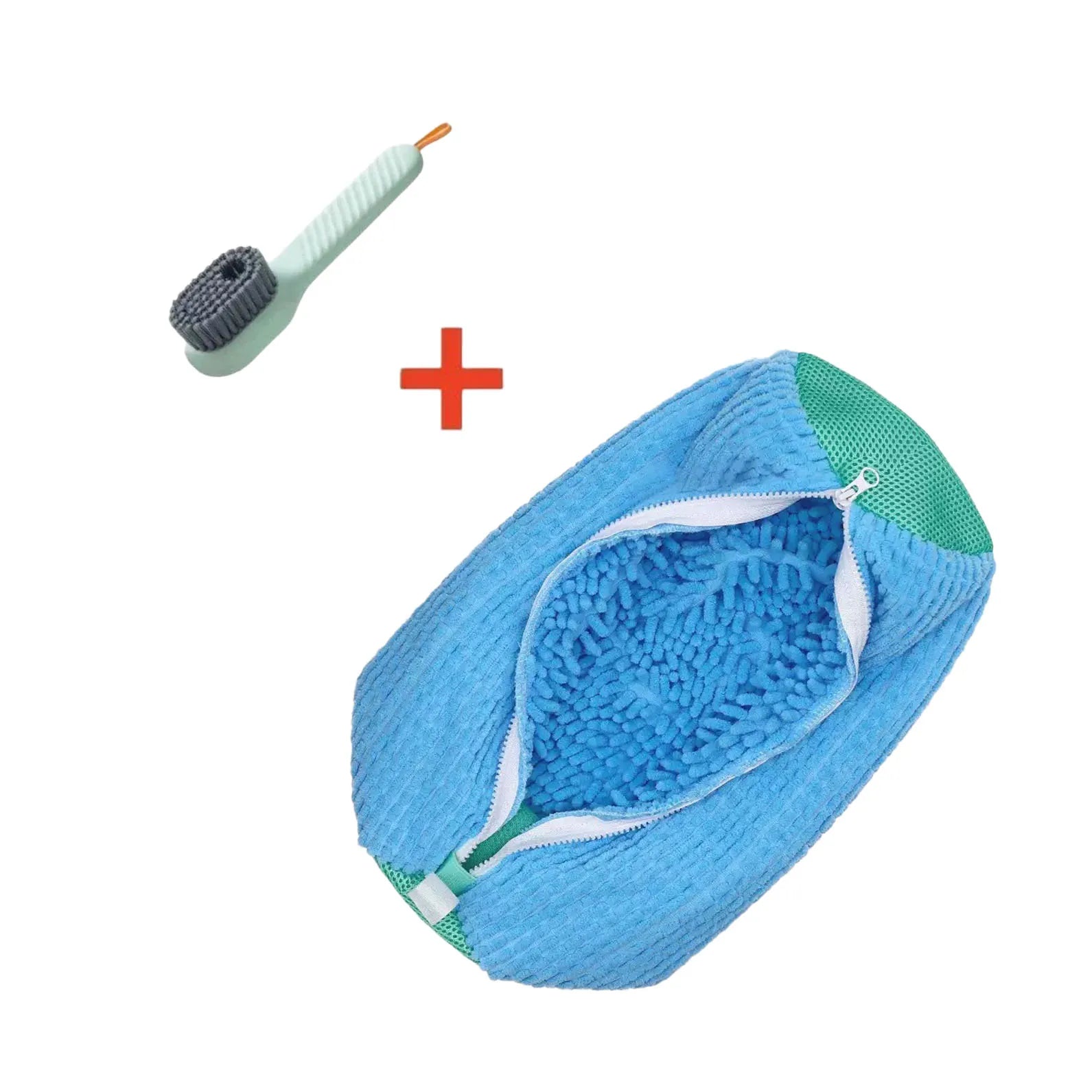 Durable Shoe Washing Machine Bag Yellow Blue Zipper Ideal for Sneakers And Casual Shoes Laundry Wash Bag for All Shoe Types