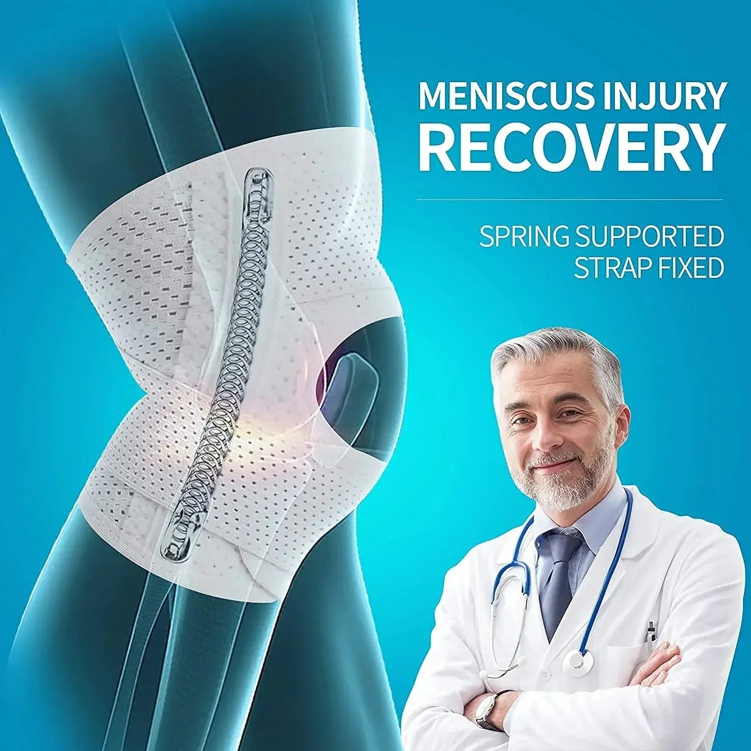 Breathable Knee Brace With Side Stability To Relieve Knee And Meniscus Pain And Relieve Meniscus Tears