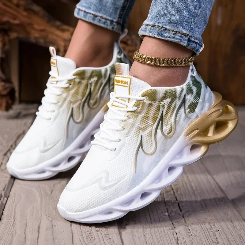 YRZL Running Shoes Men Women Sneakers Casual Sports Shoes Breathable Comfortable Tennis Shoes Woman Sneakers Size 36-45