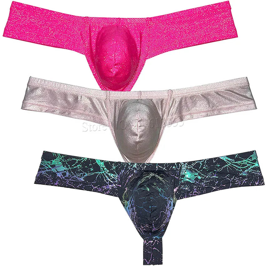 Sexy Men's Soft Wet Look Underwear Pouch Enhancing Underpants Hipster Mini Bikini Boxer Briefs