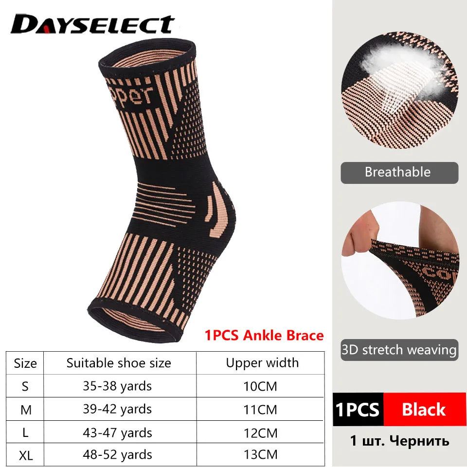 1Pcs Band Copper Nylon Knee Brace for Arthritis Pain and Support Knee Sleeve Compression for Sports Workout Arthritis Relief