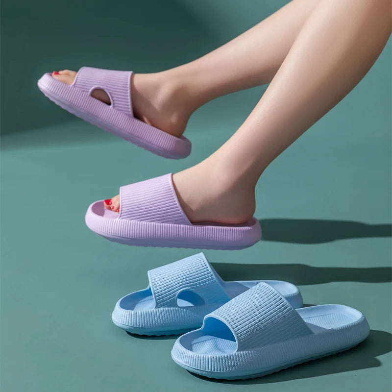 2023 summer slippers Home EVA cloud thick soles women's sandals indoor bathroom non-slip slide women's men's slippers slippers