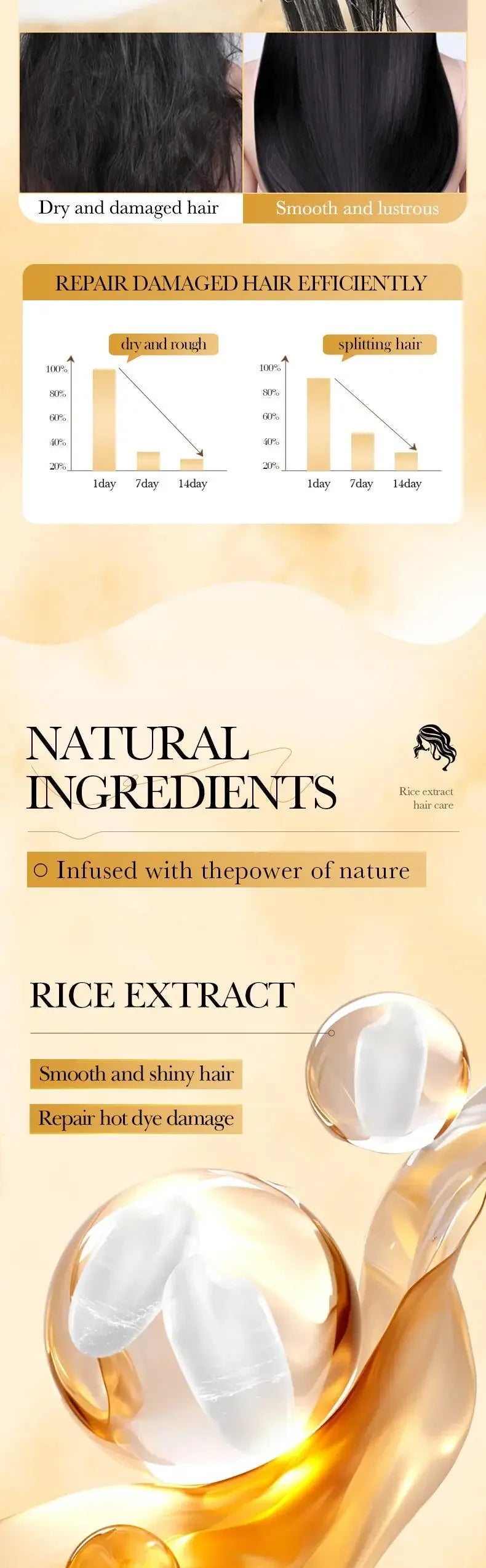 Rice Keratin Hair Mask – 5 Second Repair