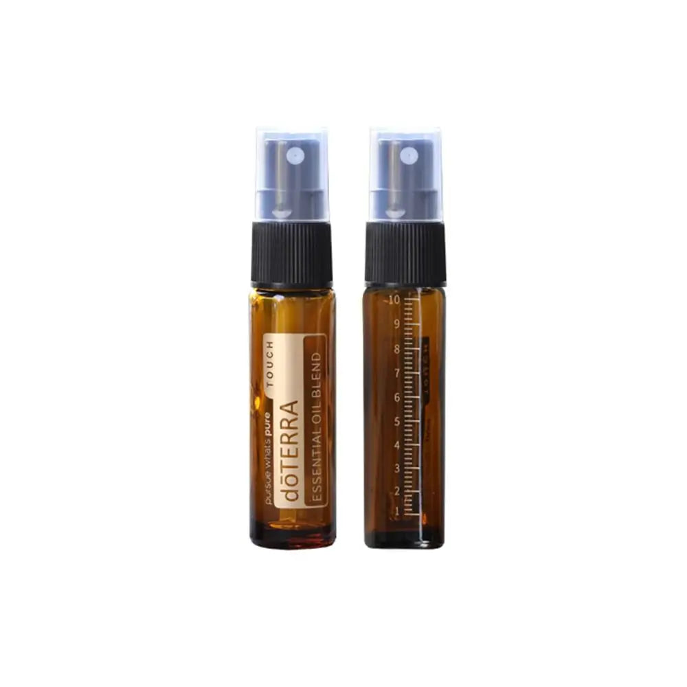 2Pcs 10ml Essential Oil Bottle doterra Amber Thick Glass Roller Bottle Perfume Spray Bottle Dropper Bottle Travel sub-bottling