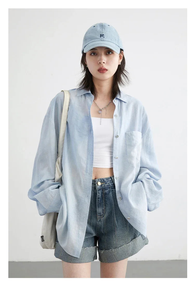 CHIC VEN Women Tie-Dye Casual Long Sleeve Shirt