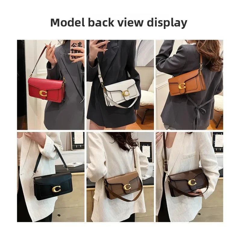 2026 New Niche Solid Color Small Square Bag Premium Texture Simple Versatile Multi-compartment Shoulder Crossbody Bag Fashion