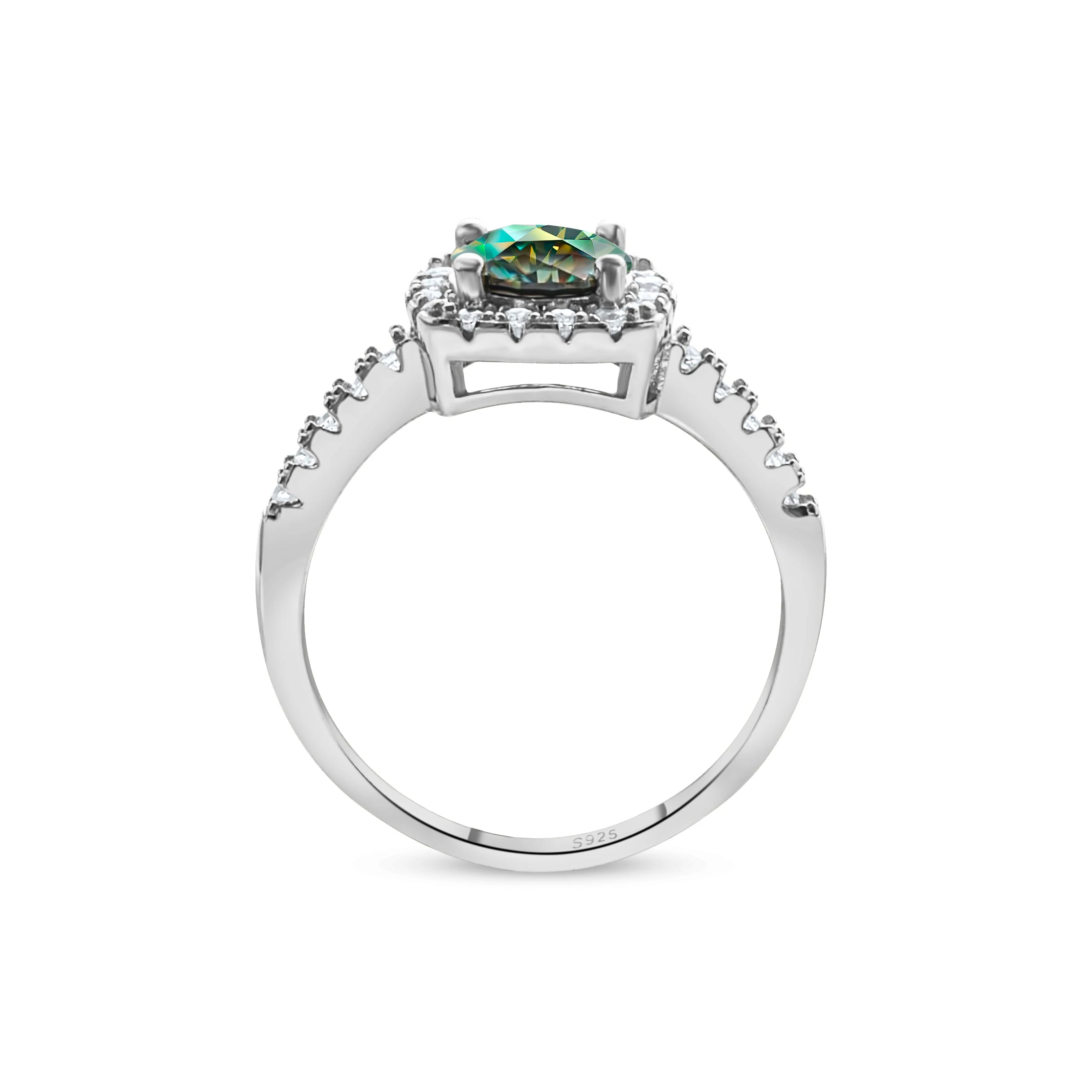 GRA 100% Real 1CT 6.5MM Lab Moissanite Diamond Ring finger Ring For Women 925 Sterling Silver Wedding Luxury fine Jewelry
