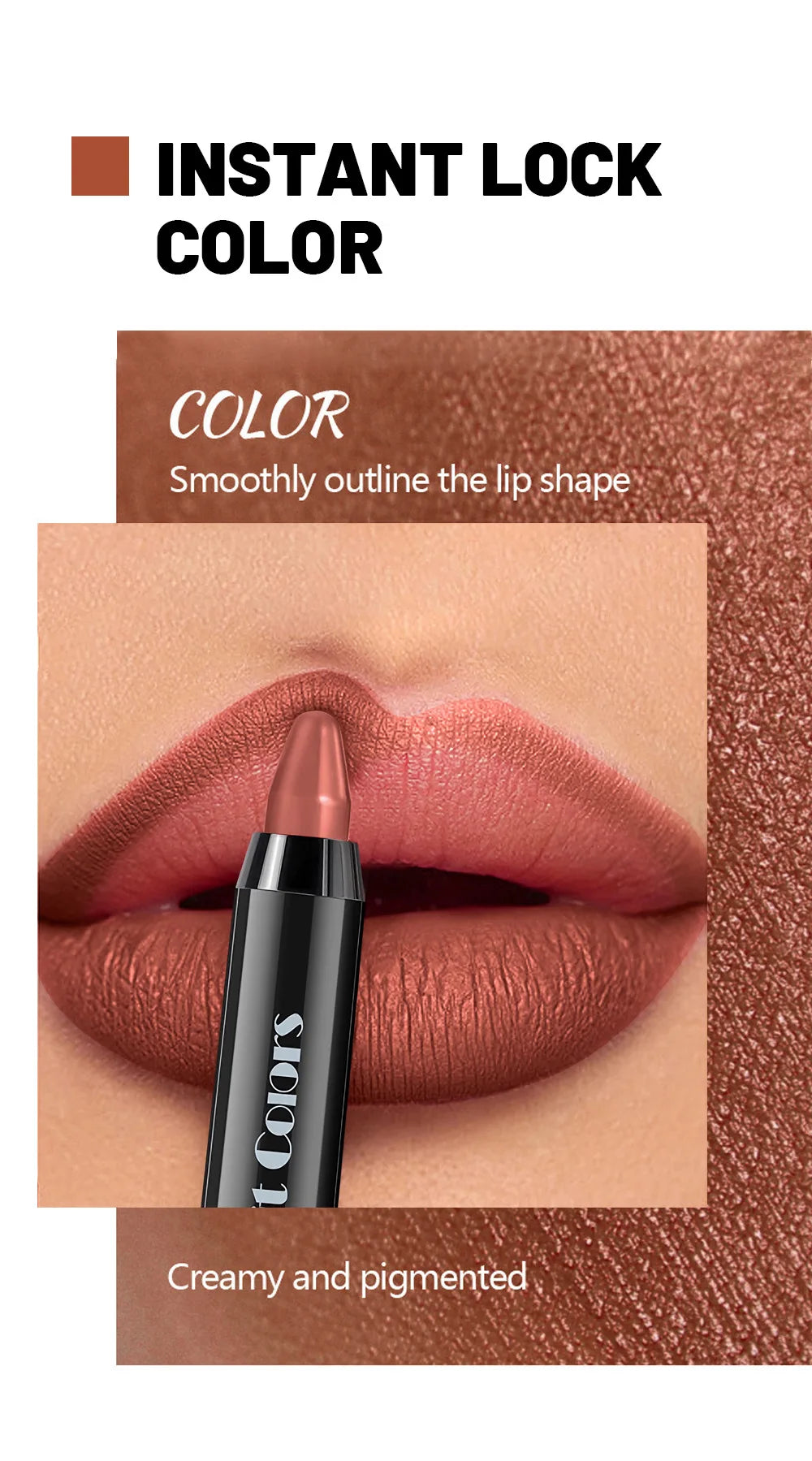 Matte Brown Lip Liner Pencil Lip Outline Contouring Lasting Waterproof Lipstick Crayon Pigments Moisturizing Lip Balm Cosmetics