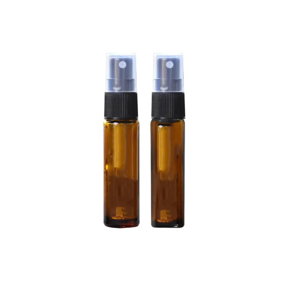 2Pcs 10ml Essential Oil Bottle doterra Amber Thick Glass Roller Bottle Perfume Spray Bottle Dropper Bottle Travel sub-bottling