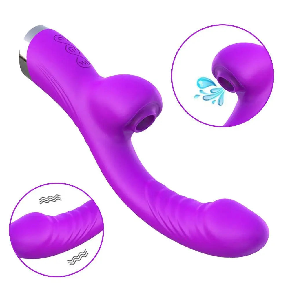Vibrator For Women 2 In 1 Licking Machine Female G Spot Clitoral Stimulator Vibro Masturbator Goods Adult Women Sex Toys 18+