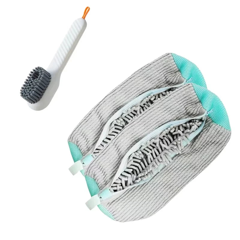 Laundry Bags Shoe Washing Machine Bag-with Zipper Laundry Bag with Rich Fluff Inside, Perfect for Sneakers and Casual Shoes