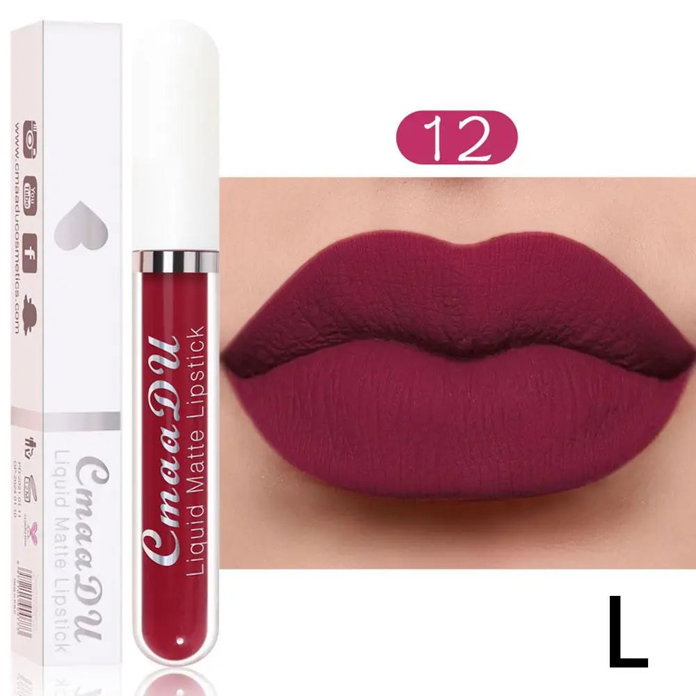 18-Color Waterproof Matte Liquid Lipstick