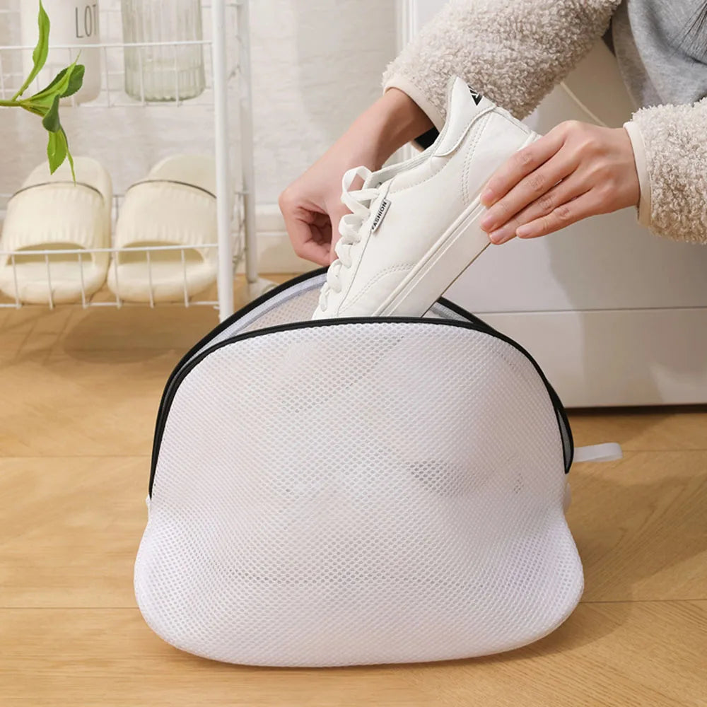Shoe Washing & Laundry Bag: Protective Mesh Bag for Shoes, Ideal for Machine - Washing, Keeps Shoes Clean and Intact