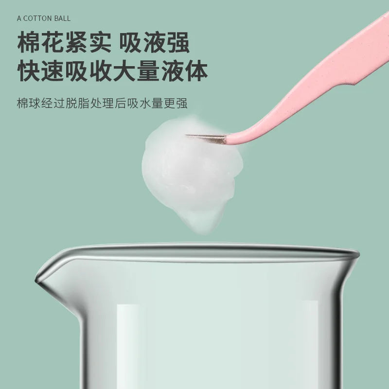 100Pcs/Pack Nail Polish Remover Cotton Wool Balls Cleaning Tool Nail Art Cleaner Manicure Tools