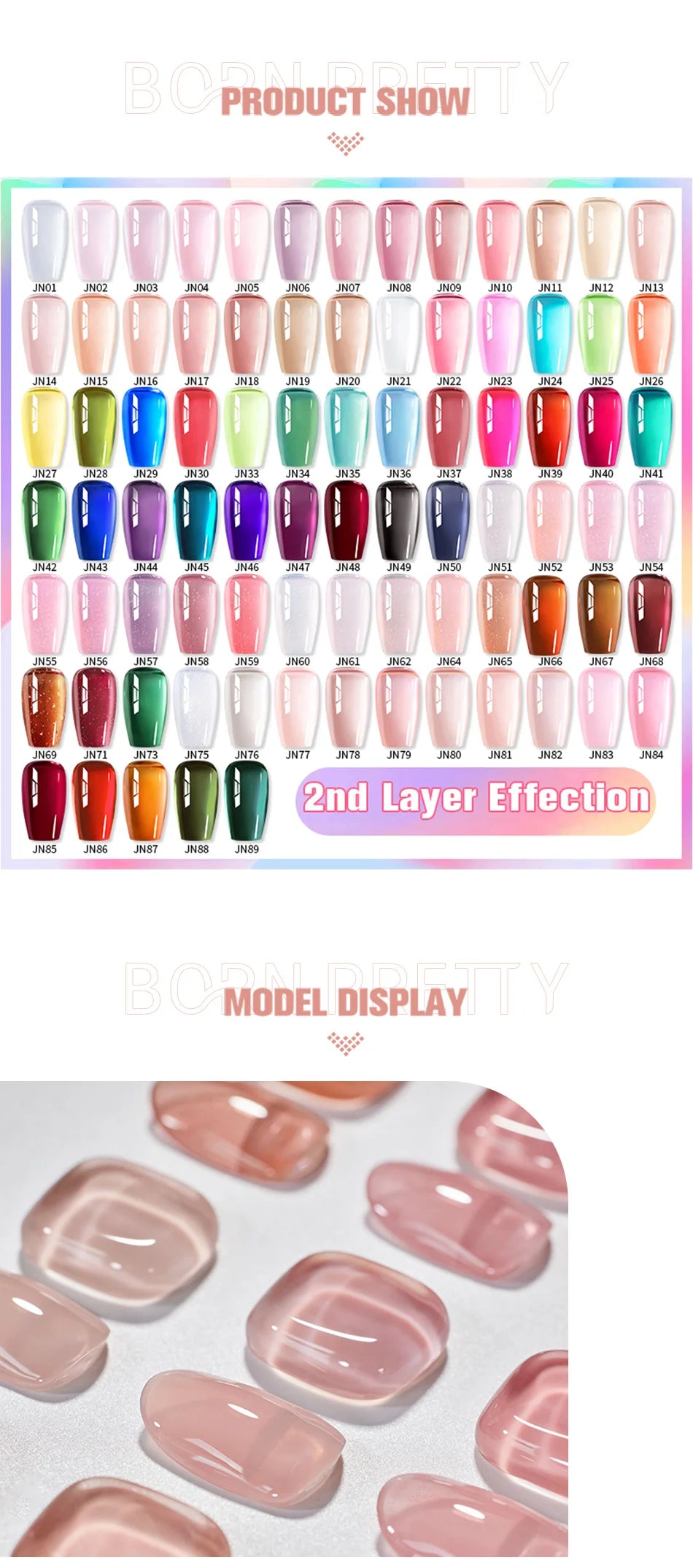 BORN PRETTY 10ml Blood Red Jelly Transparent Gel Nail Polish Wine Red Winter Color Semi Permanent Soak Off UV LED Varnish