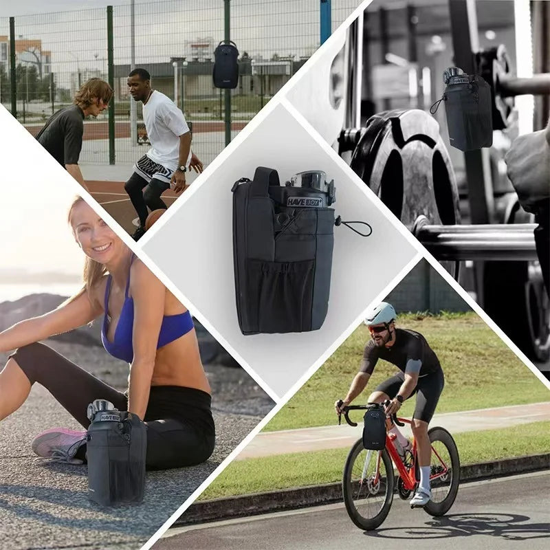 Super Strong Magnetic Gym Bag For Phone Water Bottle Portable Fitness Storage Sports Accessories Large Capacity Carrier