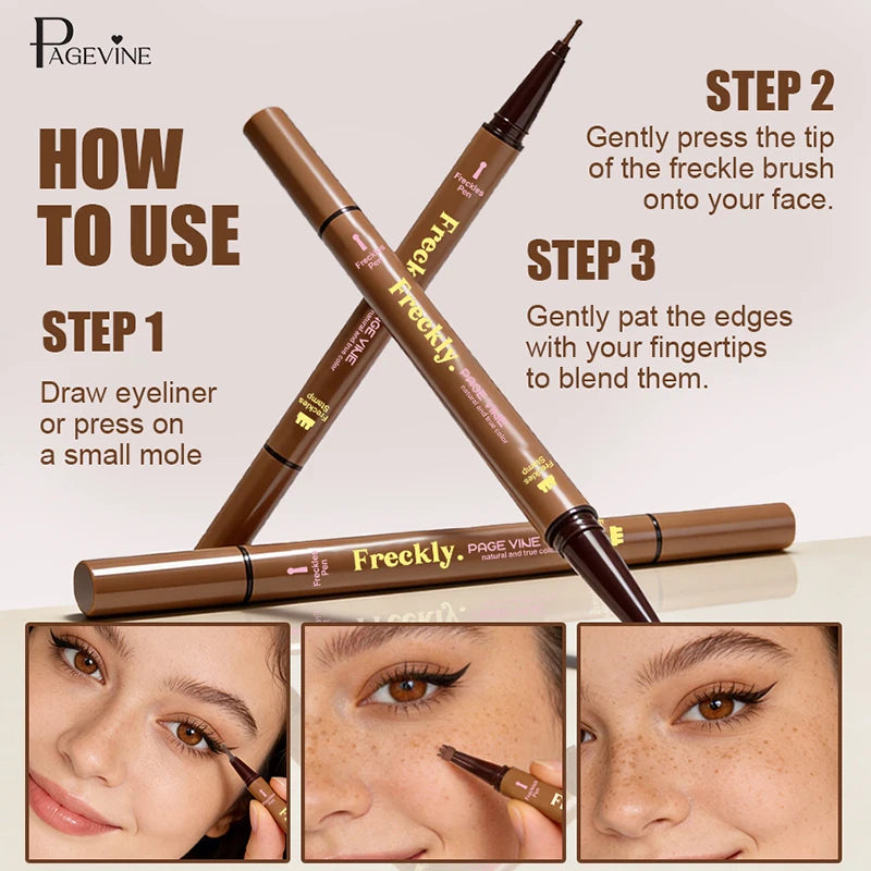 Dual-Head Waterproof Freckle Stamp Pen