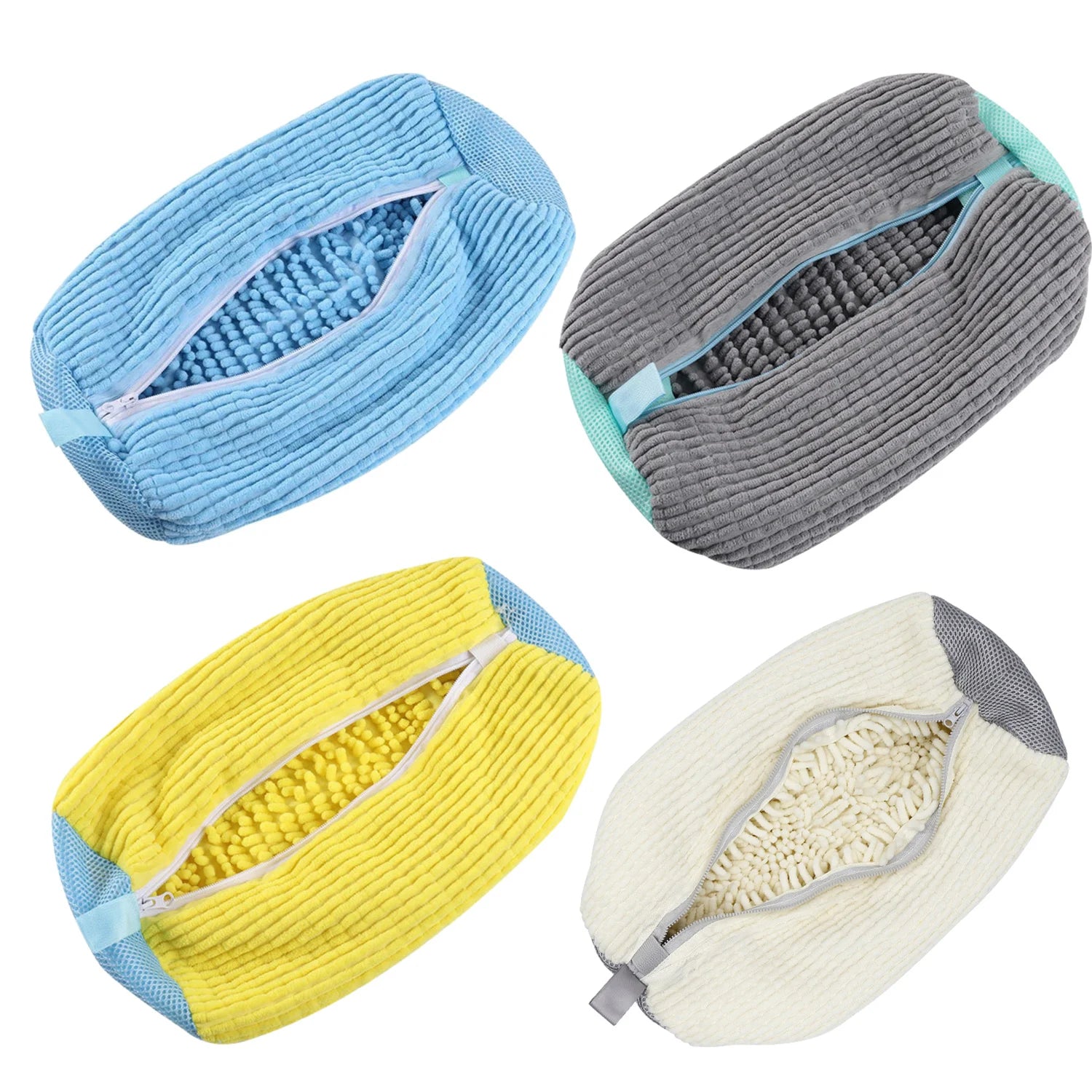 Shoe Washing Machine Bag Laundry Wash Bag for All Shoe Type Ideal for Sneakers Casual Shoes Reusable with Soft Cleaning Bristles