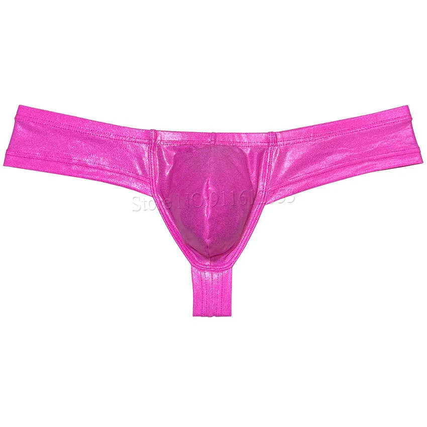 Sexy Men's Soft Wet Look Underwear Pouch Enhancing Underpants Hipster Mini Bikini Boxer Briefs