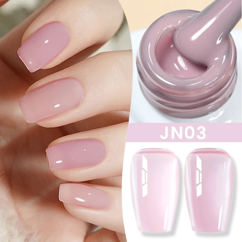 BORN PRETTY 10ml Blood Red Jelly Transparent Gel Nail Polish Wine Red Winter Color Semi Permanent Soak Off UV LED Varnish