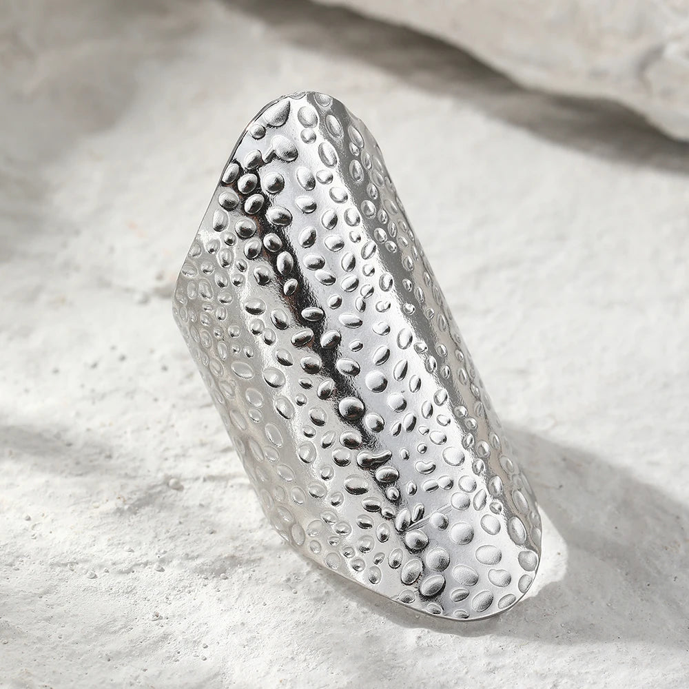 Stainless Steel Rings Trending Products Classic Atmosphere Fashion Openwork Engraving Fine Rings For Women Jewelry Unique Gifts