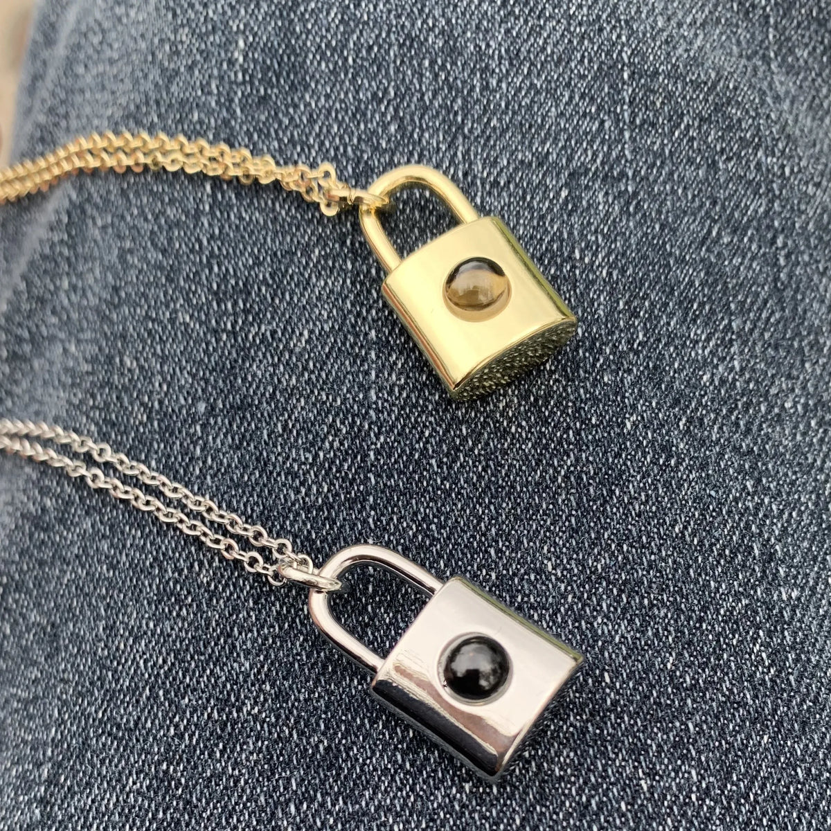 Valentine's Day Gift Photo Custom Projection Necklace Lock Shaped Projection Necklace Lover Family Wife Husband Memory Gift