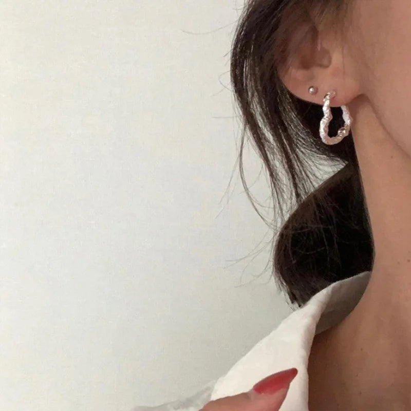 XIYANIKE Summer Heart Hoop Earrings For Women Girl Sexy New Fashion Trendy Jewelry Gift Party Wedding pendientes mujer