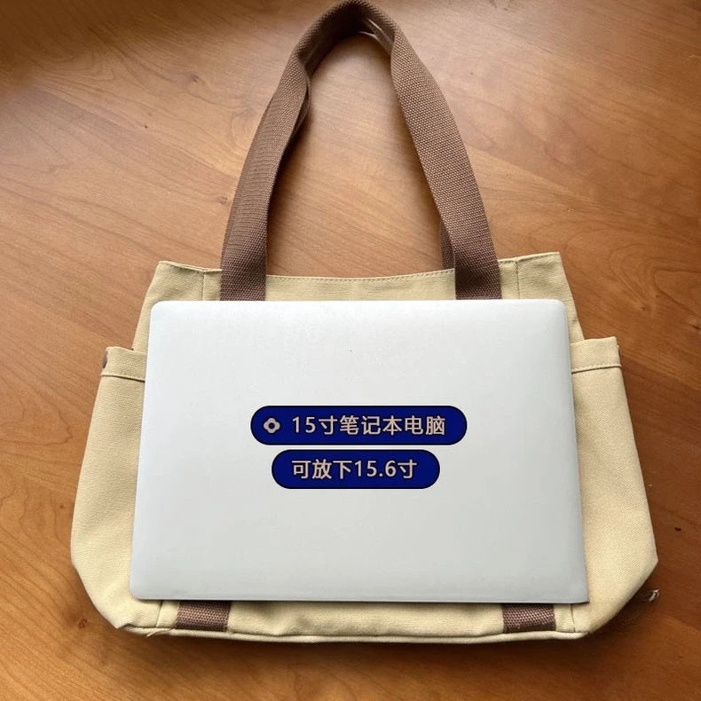 =Women’s Casual Canvas Commuter Tote Bag