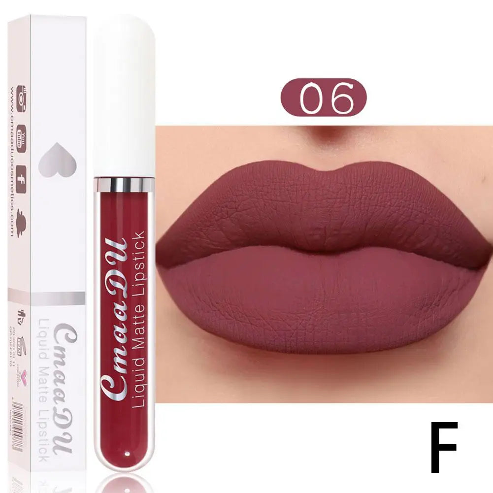 18-Color Waterproof Matte Liquid Lipstick