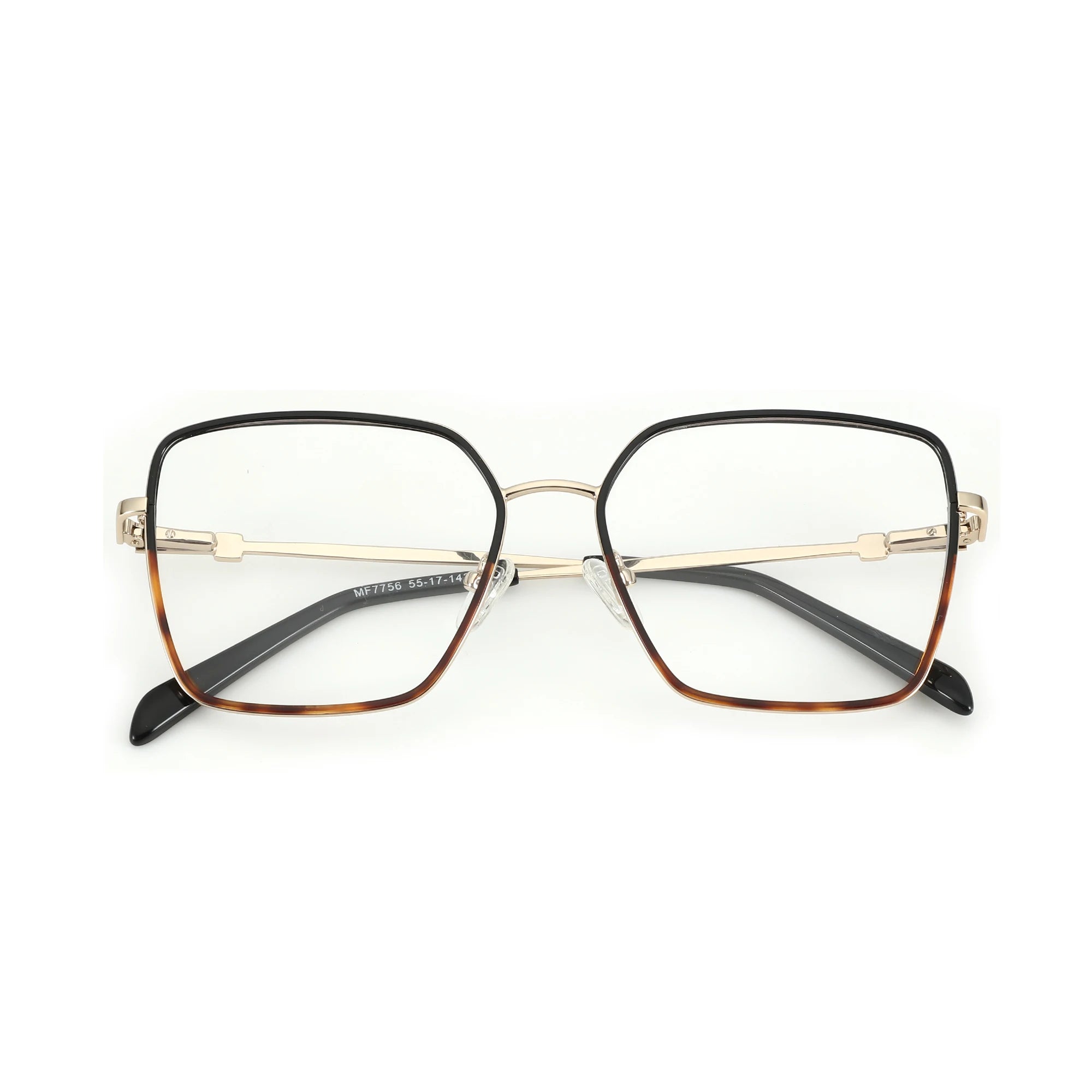 ZENOTTIC Unisex Square Metal Optical Frame High Quality Fashion Eyeglasses Comfort Daily Eyewear