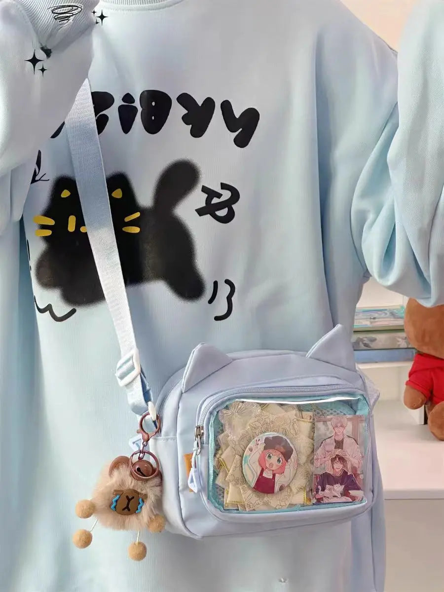 Y2K Fashion Transparent Ita Bag Backpack Style