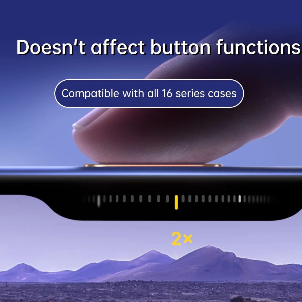 for iPhone 16 Pro Max 16 Plus Camera Control Button Cover Sensitive Smart Island Metal Camera Control Capture Button Protector