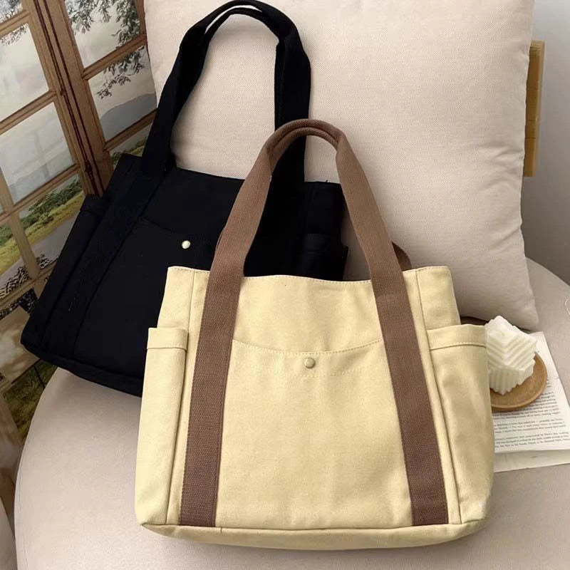 =Women’s Casual Canvas Commuter Tote Bag